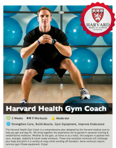 Harvard Health Gym Coach
